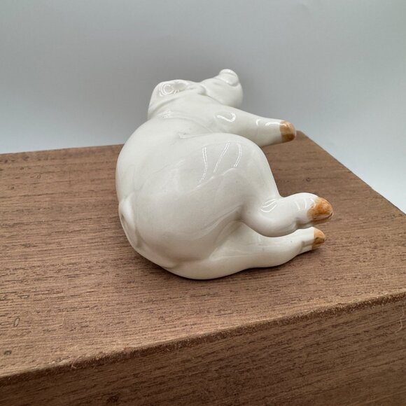 Fitz and Floyd Nesting Pig Vintage Salt or pepper single laying down farmhouse b - Picture 5 of 12